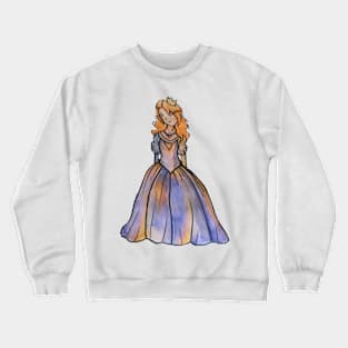 Princess with purple dress Crewneck Sweatshirt